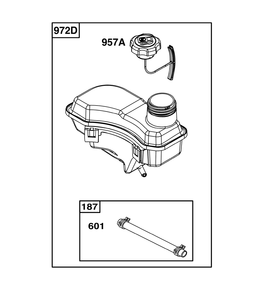 Part Location Diagram of 596514 Briggs and Stratton Cap-fuel tank